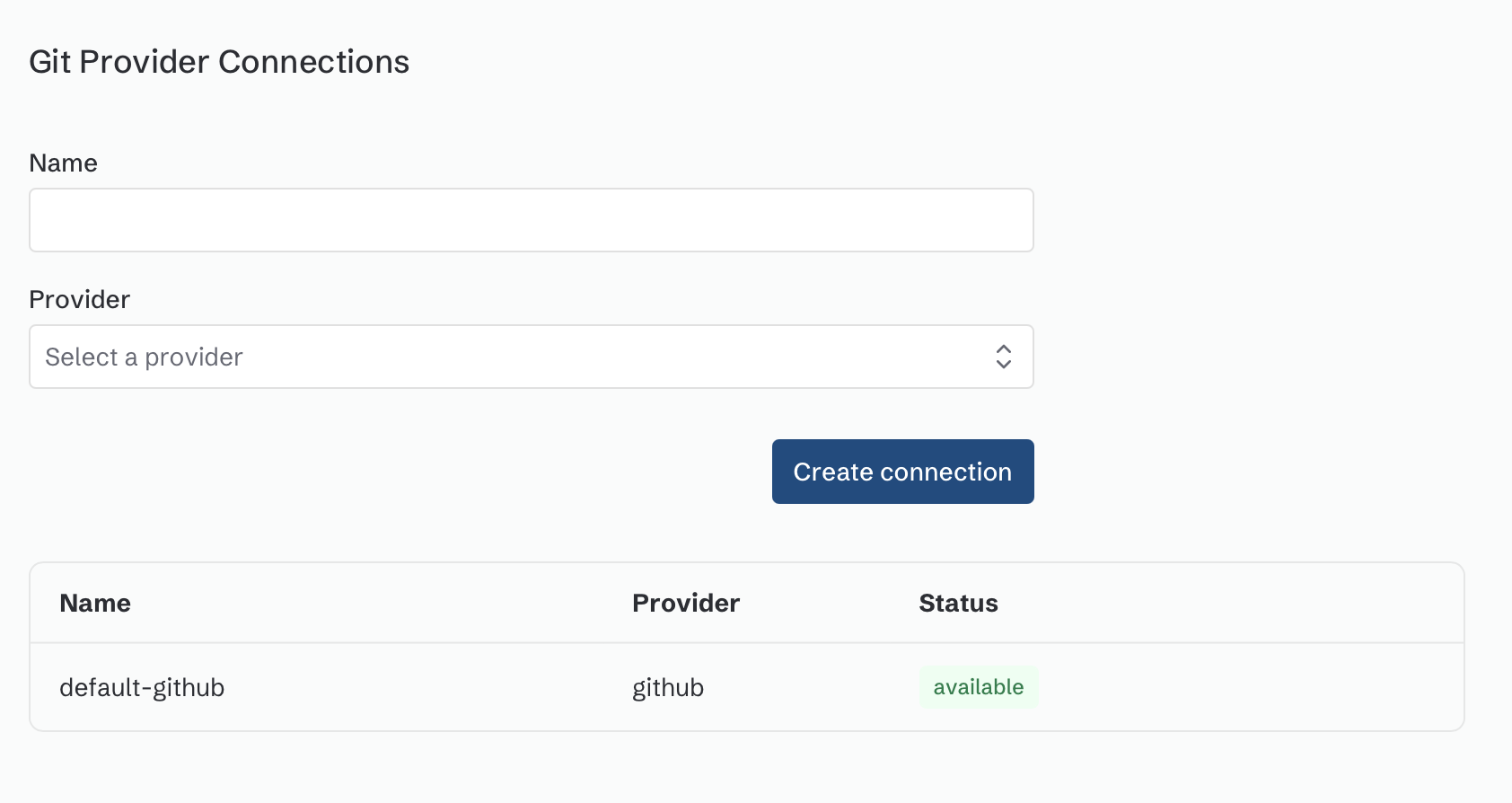 Conenction Available